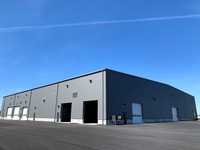 Bâtiment préfabriqué en structure d'acier de conception moderne, à faible coût, pour bureaux, entrepôts et ateliers