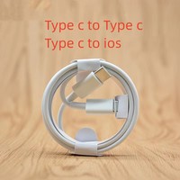 Cable de Carga Rápida PD Micro USB Tipo-C de 20 W, Blindaje Trenzado, Conductor de Cobre Puro TPE, Longitud de 1 m/2 m/3 m, para iPhone 11/14 Pro, Cámara