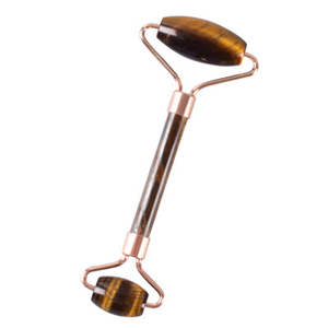 Rodillo de Jade de alta calidad para cara, Ojo de Tigre, rodillo de masaje de piedra de Jade, Etiqueta Privada, logotipo personalizado, rodillo de Jade de piedra Guasha - Product Image 1