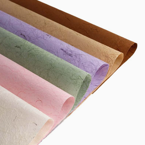 กระดาษไหมสีเขียวตัดด้วยมือ กระดาษใยสีพื้น สำหรับห่อช่อดอกไม้ สำหรับจัดดอกไม้ บรรจุภัณฑ์งานศิลปะดอกไม้ - Product Image 2