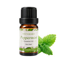 Huile essentielle de menthe poivrée 10 ml, 100% pure et naturelle, huile de Mentha Piperita pour aromathérapie, diffuseur, massage corporel, soin de la peau