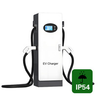 Peralatan Pengisian Daya Cepat Kendaraan Listrik DC Komersial Double Gun 40kW, Tahan Hujan, untuk Tempat Parkir 4S Shop, Daya Sesuai Pesanan