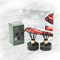 Ensemble diffuseur de parfum en verre de luxe - Diffuseur d'huiles essentielles longue durée - Parfum frais - Coffret cadeau