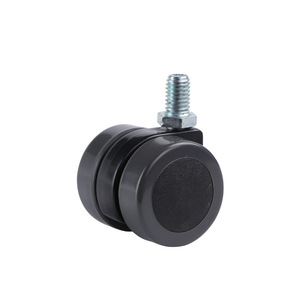 Roulettes pivotantes avec frein, roue en nylon de 40 mm de diamètre, roulettes silencieuses pour chaise de bureau - Product Image 4