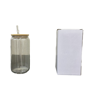 Gobelet de voyage en verre borosilicate à double paroi de 16 oz avec poignée, couvercle à paille, sans BPA, compatible lave-vaisselle, pour café, vente en gros - Product Image 1