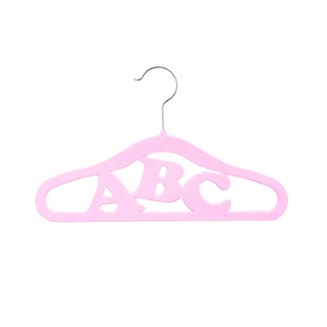 Nhung Trẻ Em Quần Áo Móc Thiết Kế Sáng Tạo <span class=keywords><strong>Abc</strong></span> Hình Không-Trượt Quần Áo Giá Cho Quần Áo Quần Áo Trẻ Em - Product Image 2