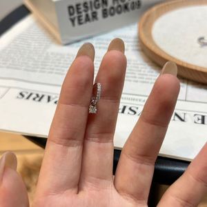 Dylam Elegance Design Fine <b>Top</b> Jewelry 925 Sterling Silver Dangle D VVS1 Moissanite Stone Hoop <b>Earrings</b> for Women Daily Wear - Product Image 4