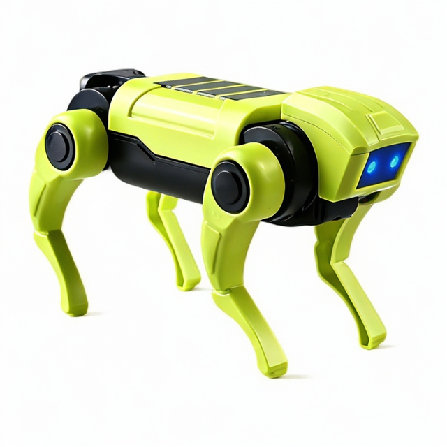 Electric Mechanical Plastic Dog Science Education Experiment Interactive DIY Assembled Quadruped Robot Toy