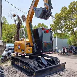 Excavatrice sur chenilles hydraulique Sany 75c d'occasion, poids opérationnel de 7 tonnes, excellent état, modèle 2022, garantie d'un an, avec rapport. - Product Image 2