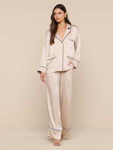 Conjunto de Pijamas de Bambú para Mujer, Ropa de Dormir Modal, Ropa de Casa para Mujer, Ropa de Dormir de Algodón, Fabricante de Pijamas Personalizados al por Mayor - Product Image 4