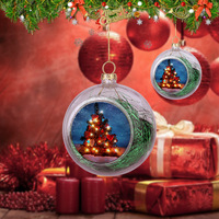 2025 Sublimation vierge décorations d'arbre de Noël fournitures ornement personnalisé ensemble de boules de Noël en plastique