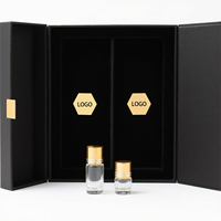 Boîte à bijoux en carton écologique de luxe, fournisseur chinois personnalisé, logo personnalisé, boîte cadeau à double porte pour huile essentielle