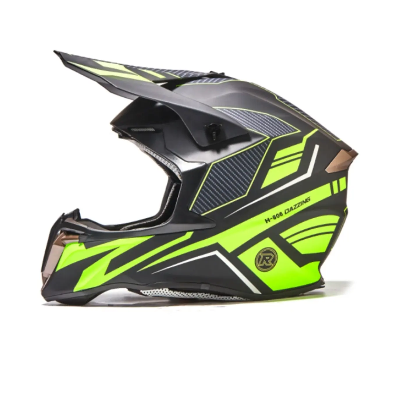 Dot Goedgekeurde Duurzame Beschermende Motorcross Full Face Helm Motorfiets Crash Helm Motorhelm