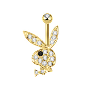 YW Femmes Adorable Lapin Dessin Animé En Acier Inoxydable <span class=keywords><strong>Nombril</strong></span> Anneau Asscher Coupe Diamant Zircon Dangling <span class=keywords><strong>Nombril</strong></span> <span class=keywords><strong>Piercing</strong></span> Cadeau - Product Image 5