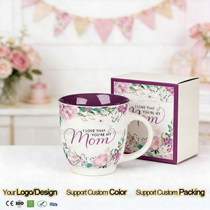 Tazza in Porcellana Bone China Personalizzata <span class=keywords><strong>con</strong></span> Motivi Floreali per la Mamma, Tazza da Tè in Stile Britannico, Regalo per la Festa della Mamma o Compleanno - Product Image 2