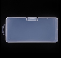 Caja Organizadora Profesional de Uñas de Material PP Transparente, Estuche para Manicura, Contenedores para Arte de Uñas, Lima, Cepillo y Diamantes de Imitación