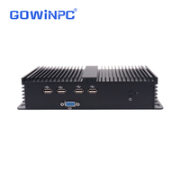 PC Industrial Gowin de Aleación de Aluminio sin Ventilador, Funcionamiento Continuo 24/7, Controlador Integrado Confiable, SSD+HDD 6200U 7200U 7100U 8250U 8650U