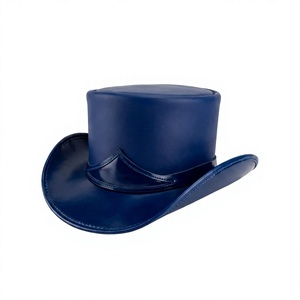 Chapeau de cowboy en cuir véritable personnalisé, 100 % cuir, avec logo pirate, tendance, durable, unisexe, pour la plage, décontracté, pour adultes, taille quatre. - Product Image 1