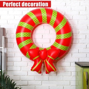 PVC <b>Inflatable</b> Wreath Swimming Ring Pool <b>Float</b> 80 110 CM for Christmas Summer Vacation Beach Party Decorations - Product Image 6