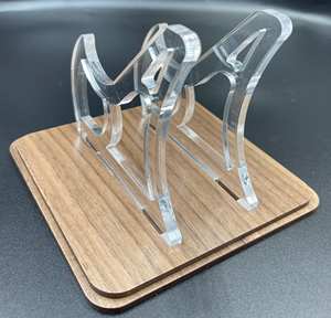 Support de manette de <span class=keywords><strong>jeu</strong></span> flottant en acrylique avec base en bois, support d'affichage pour console de <span class=keywords><strong>jeu</strong></span> PlayStation - Product Image 5