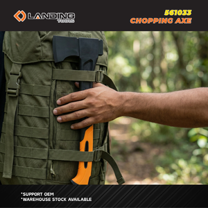 Hacha de Camping Pequeña DIY Landing 561033, 450 mm, 18 Pulgadas, Recubierta, 45 #   Hacha para cortar leña de acero al carbono con mango de nailon y TPR para carpintería - Product Image 3