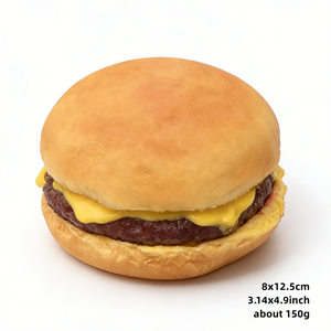Modelo de Hamburguesa de Plástico Espumado Realista de 9 cm, Miniatura de Comida Artificial Ecológica para Exhibición en Restaurantes - Product Image 2