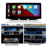 Estéreo para Auto con Pantalla Táctil Android Auto de 10.25 Pulgadas, Sistema Linux, GPS, Navegación, CarPlay Inalámbrico para Lexus IS 200F IS300 RC350 2013-2017