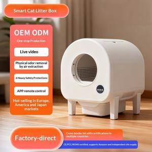 <span class=keywords><strong>Litière</strong></span> Intelligente PT108 pour Chat, Auto-Nettoyante, 68L, Détection de Poids, Contrôle par APP, Système d'Extraction Silencieux 35dB, Plastique, Facile à Nettoyer - Product Image 4