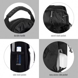 Bolsa de agua con logotipo personalizado de muestra gratuita, bandolera con correas ajustables para el hombro, bolsa impermeable para gimnasio y senderismo, bolsa para botella de agua - Product Image 4