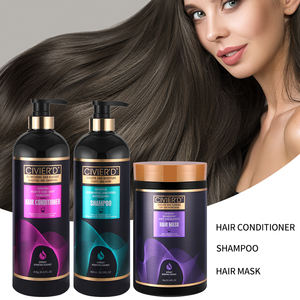 Venta al por mayor de queratina orgánica, champú y acondicionador a base de hierbas nutritivo y reparador de la caspa dañada, champú esponjoso, traje para el cuidado del cabello - Product Image 2