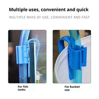 Support de tuyau de changement d'eau d'aquarium, support de pince en verre réglable pour tube de siphon d'aquarium