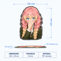 1000 Designs Autocollants 3D Lenticulaires Imperméables en PET, Effet Mouvement Anime, Meilleures Ventes pour Voiture, Ordinateur Portable, Réfrigérateur, Promotion