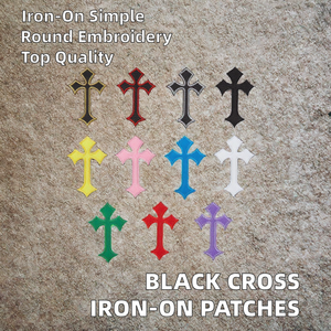 Atacado de <span class=keywords><strong>Patches</strong></span> de Tecido de Lona com Flores Pretas Termocolantes, Apliques de Bordado em Tecido para Costura, <span class=keywords><strong>Patches</strong></span> Bordados Personalizados de Alta Qualidade - Product Image 2