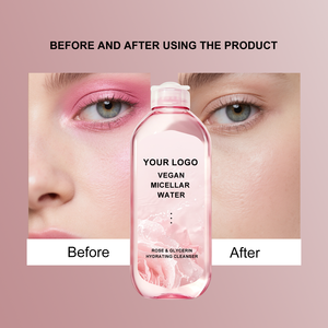 OEM vegano <span class=keywords><strong>agua</strong></span> <span class=keywords><strong>micelar</strong></span> suave rosa y glicerina hidratante limpiador suave desmaquillante <span class=keywords><strong>para</strong></span> todo tipo de <span class=keywords><strong>piel</strong></span> uso en la cara - Product Image 2