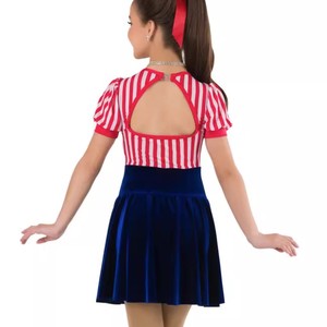 Donne adulte moderno abito da ballo latino Jazz set di body con frange a rete per Performance di pattinaggio di ginnastica - Product Image 4