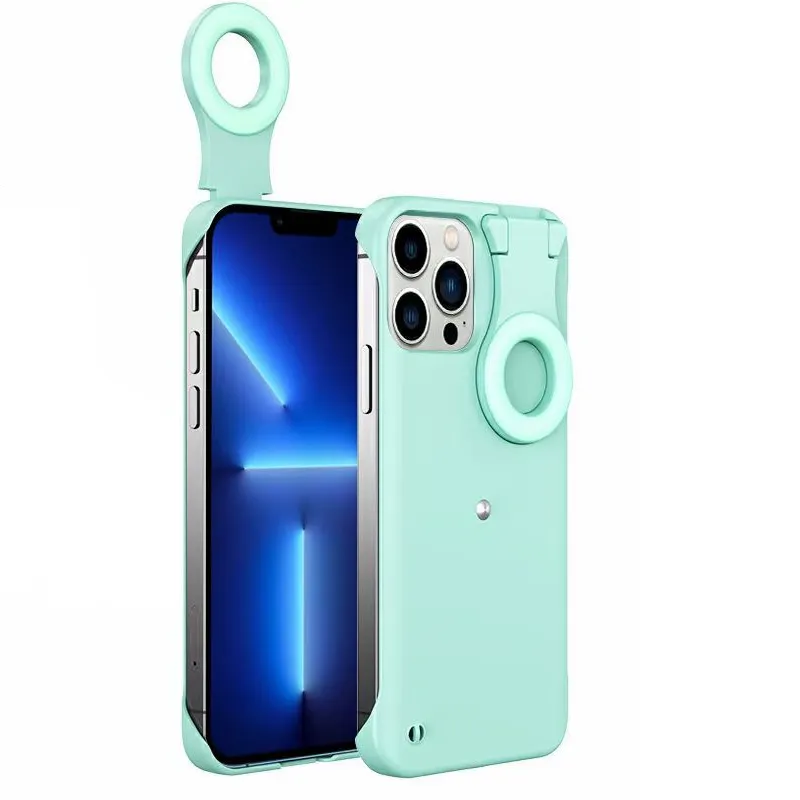 For Iphone Huawei Mate 40 Pro for iphone case 11 12 13 miniPhone Photo Led Selfie Ring Fill Light Cover Ring Light Phone Case