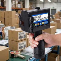 12,7 mm draagbare automatische nieuwe TIJ-inkjetprinter geschikt voor het printen van productie- en vervaldatummen, batchnummers op eierverpakkingszakken
