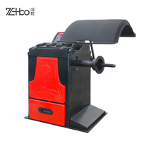 Máquina equilibradora de alineación de ruedas automática profesional Software 3D CE/ISO certificado 10 "-24" diámetro de llanta 220RPM equilibrio