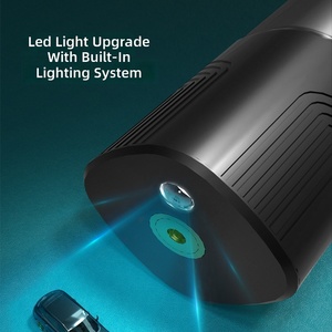 <span class=keywords><strong>Compresseur</strong></span> d'air électrique intelligent portable rechargeable 150 PSI haute pression avec écran LCD et arrêt automatique, gonfleur de pneus à double valve pour - Product Image 5