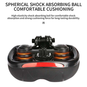 April Oversize Thickened Absorbing Ball Memory Foam Wide Bicycle Saddle PU Leather <b>Mountain</b> Cycling <b>Bike</b> <b>Seat</b> - Product Image 2