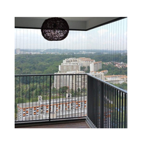 Grille de protection invisible en acier inoxydable de qualité supérieure pour immeubles de grande hauteur