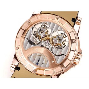 High-quality Large-sized Rose Gold Double Tourbillon <b>Automatic</b> Winding Sapphire Crystal Men's <b>Automatic</b> Mechanical Watch - Product Image 2