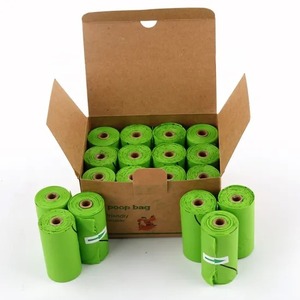 Prêt à expédier le sac poubelle jetable biodégradable vert noir crème coloré sac poubelle doux parfum pour chiens PP <span class=keywords><strong>plastique</strong></span> 1 tonne quantité minimale de commande - Product Image 6