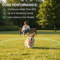 Traceur GPS - Nouveau modèle au design attrayant avec positionnement 2-en-1 et détails de localisation pour la prévention de la perte d'animaux de compagnie
