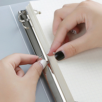 Organiseur de documents, classeur, carnet, agenda, classeur à 6 anneaux, couverture rigide transparente en PVC mat, format personnalisé A5, A6, B5