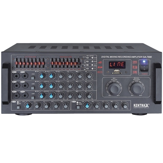 Karaoke Digital Echo Mixing Recording Amplifier with LED Display