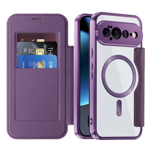 RFID Blocking Phone Cases for Google Pixel 11Pro XL Pu Leather Wallet Design Card Holder Function Phone Cover