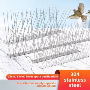 Pointes d'oiseaux solides en acier inoxydable 304 répulsif <span class=keywords><strong>efficace</strong></span> contre les mouches pour jardin balcon avant-toit <span class=keywords><strong>Anti</strong></span>-oiseau chat épine artefact transfrontalier - Product Image 2