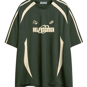 Men's Oversized 100% Cotton Graphic T-Shirt Summer Casual Vintage Streetwear 3D Pattern Sublimation <b>Transfer</b> Regular Fit Custom - Product Image 4