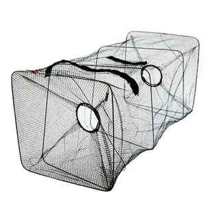 Toptan yüksek kaliteli naylon yengeç balık ağı yılan balığı için su ürünleri yetiştiriciliği tuzak yengeç kafesi
